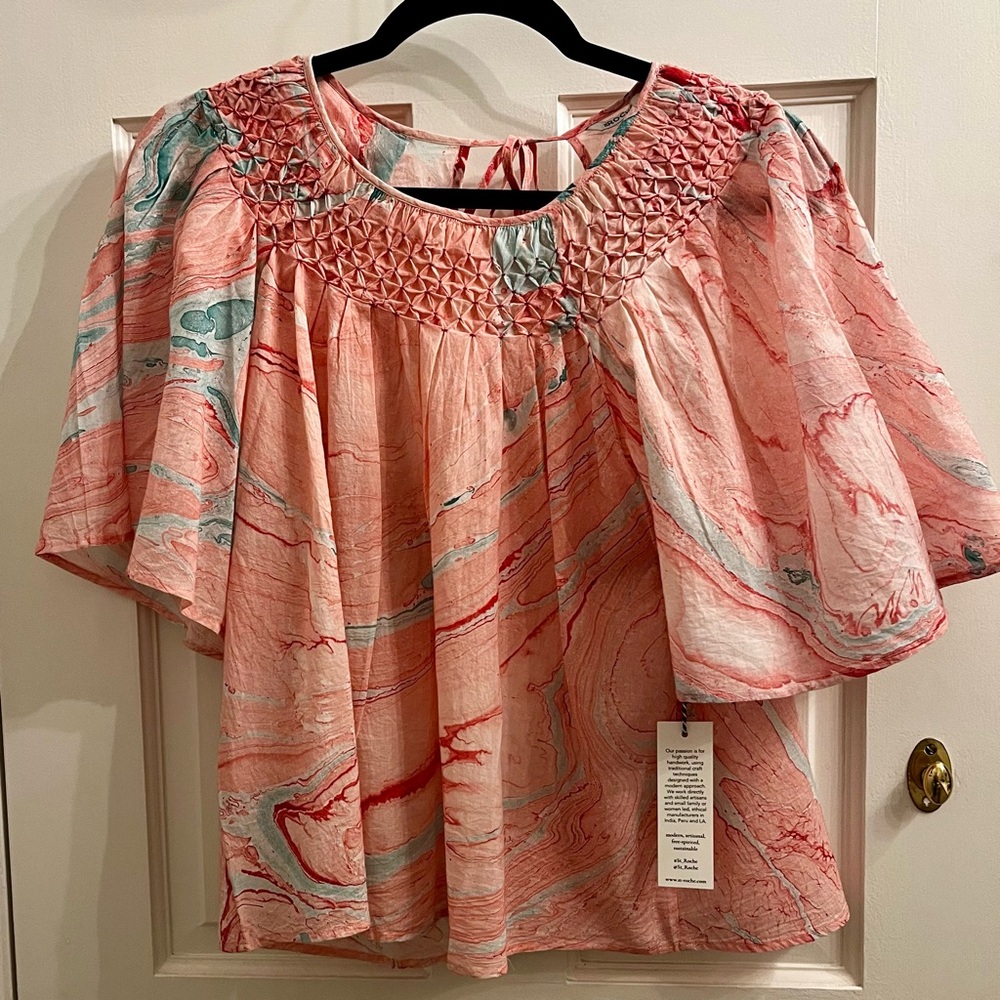 St. Roche Organic Cotton Voile Top, NWT - Picture 9 of 11